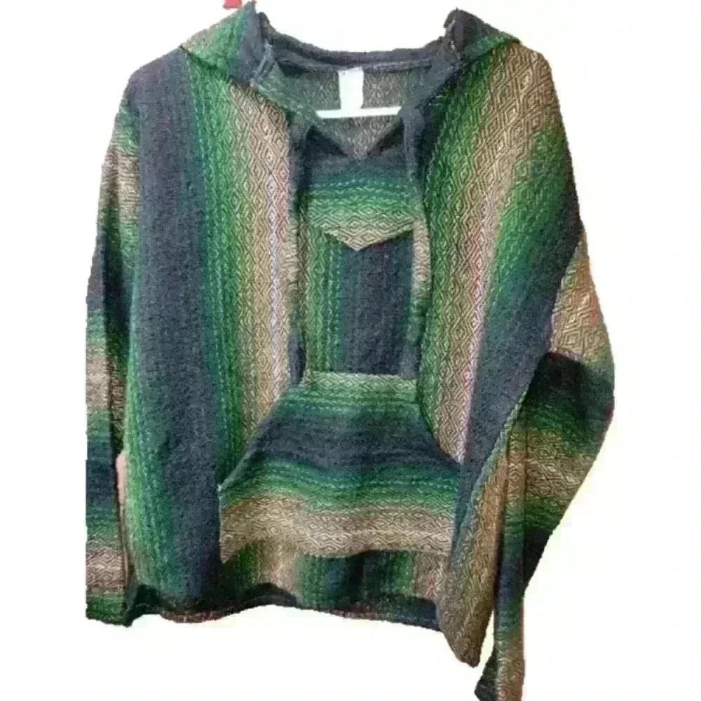 Molina poncho hoodie sz med Womans/Men